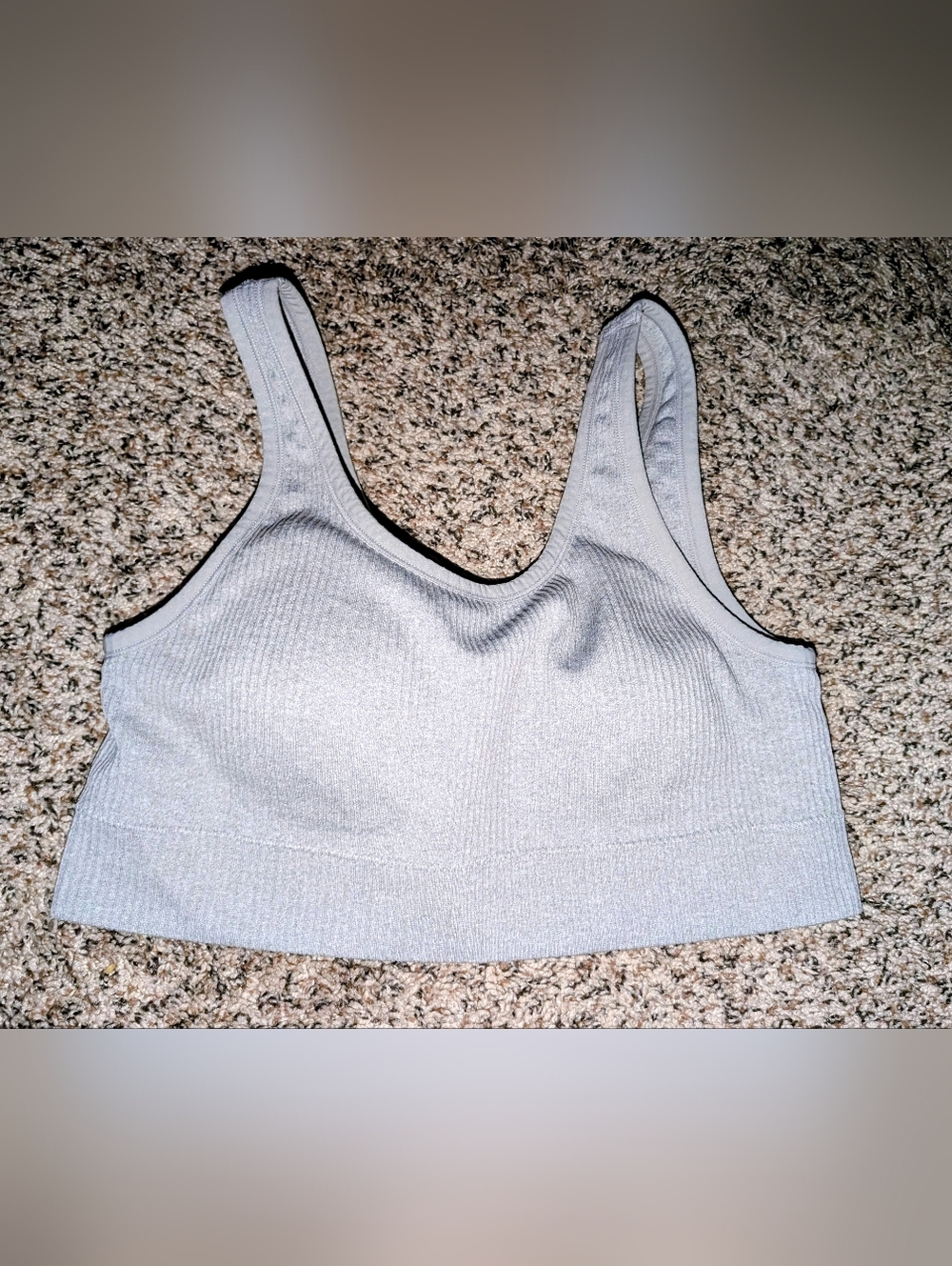 Torrid Ribbed Light Gray Bra